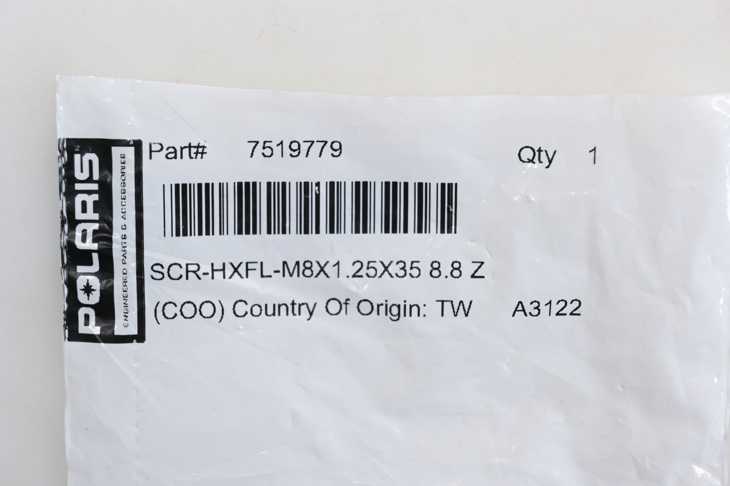 New OEM Polaris 7519779 Hex Head Flange Screw NOS