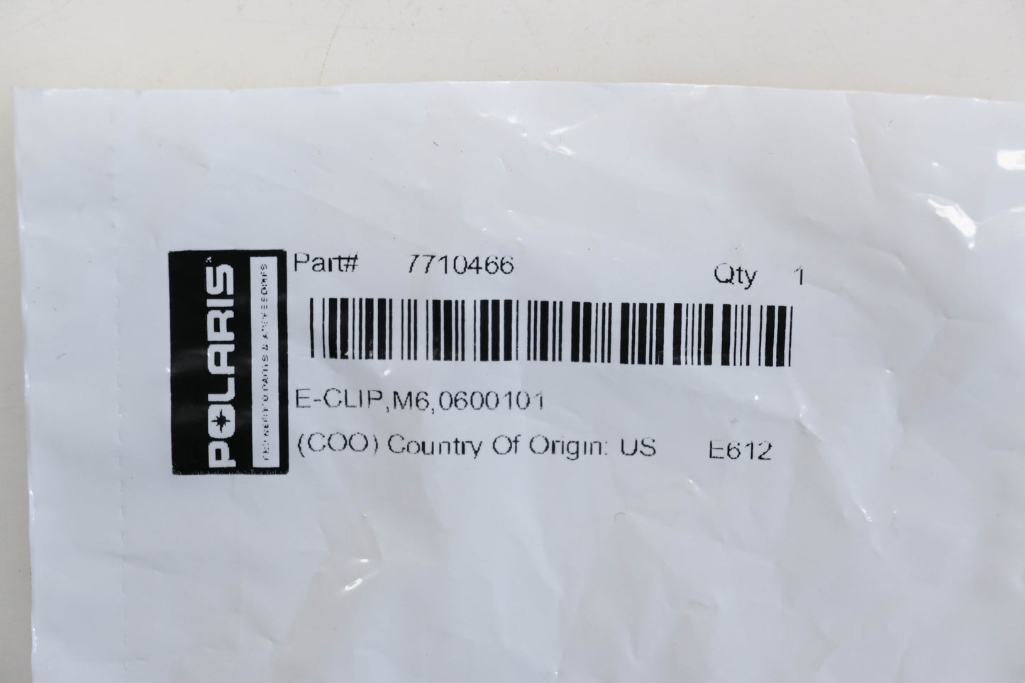 New OEM Polaris 7710466 E-Clips Qty 2 NOS