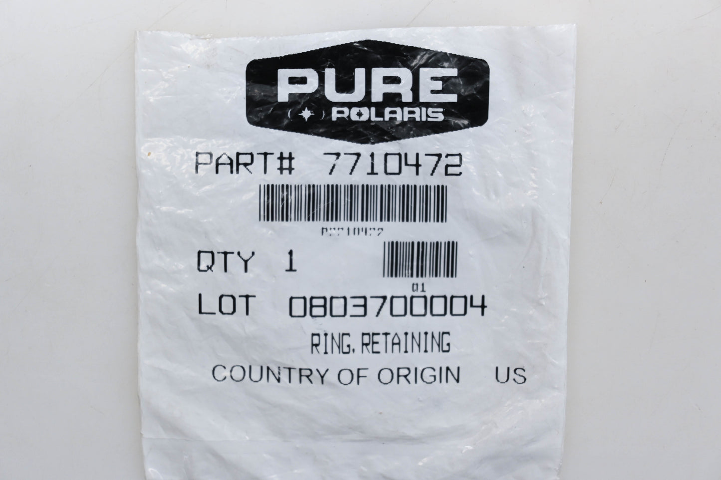 New OEM Polaris 7710472 Retaining Rings Qty 2 NOS