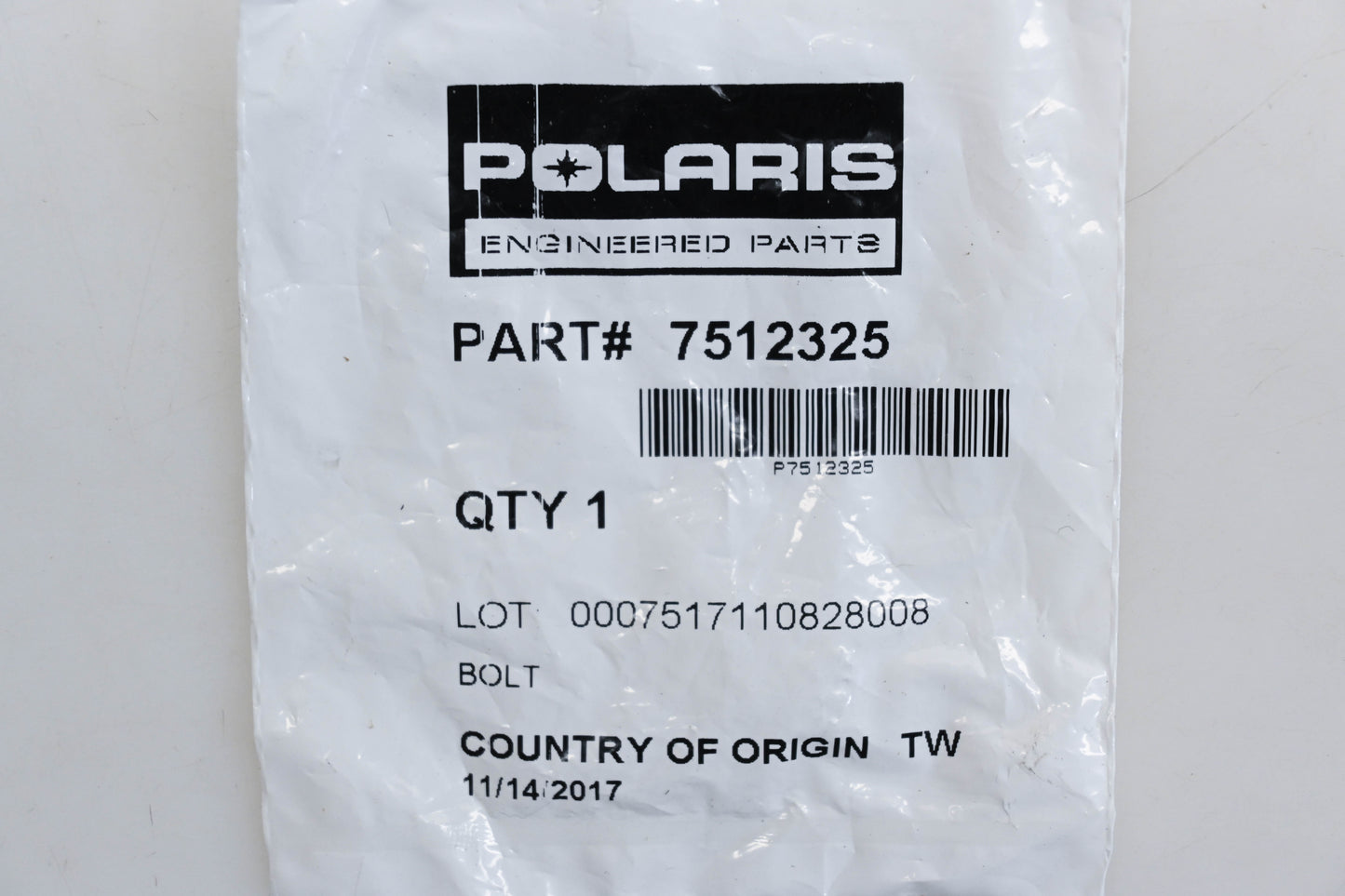 New OEM Polaris 7512325 Bolts Qty 4 NOS