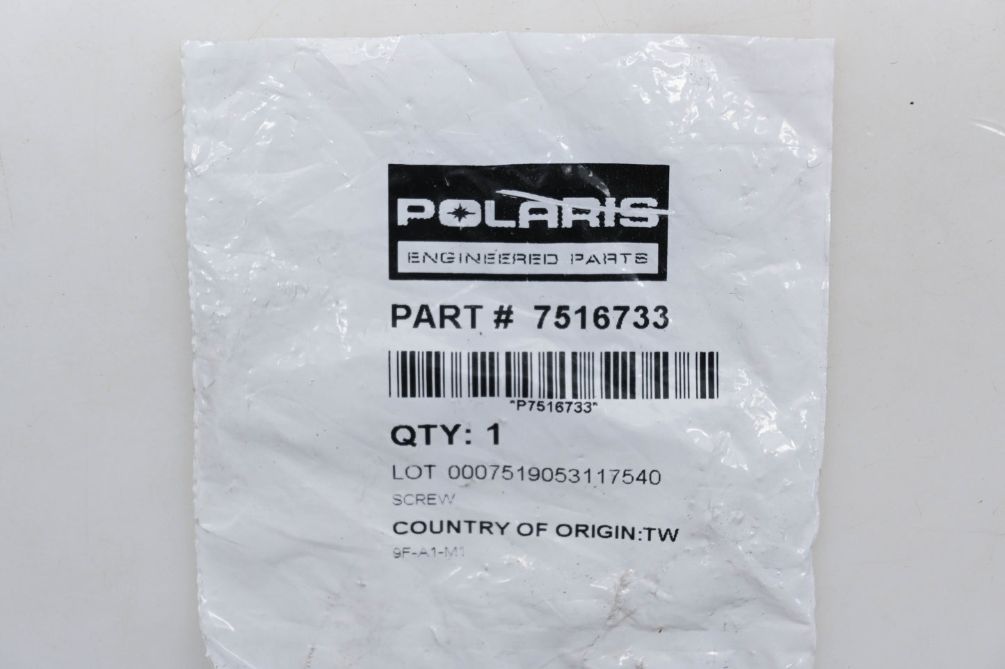 New OEM Polaris 7516733 Hex Head Flange Screws Qty 2 NOS