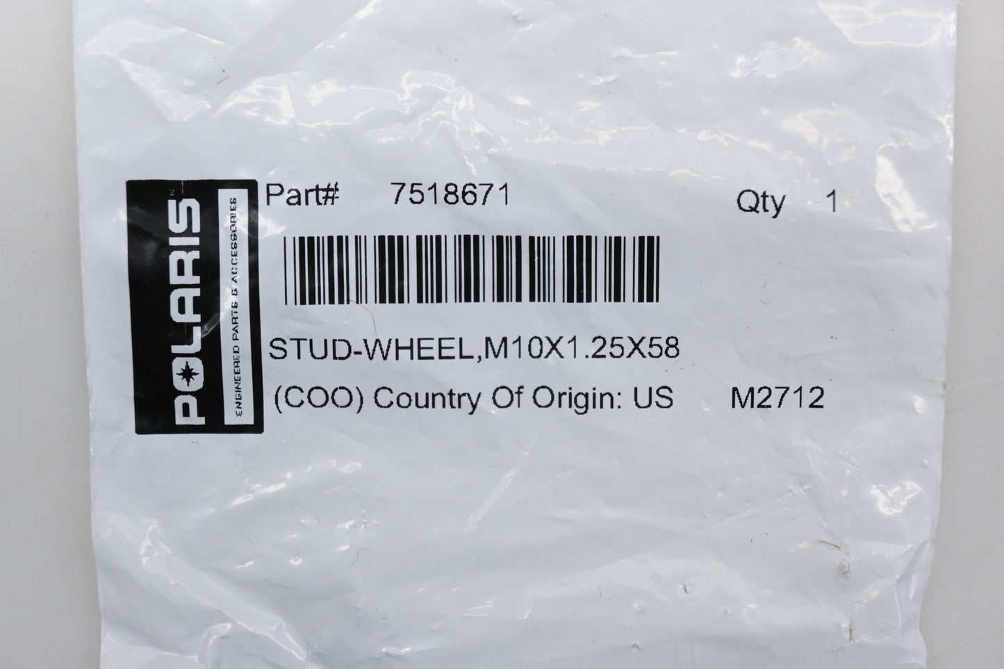 New OEM Polaris 7518671 Wheel Studs Qty 2 NOS
