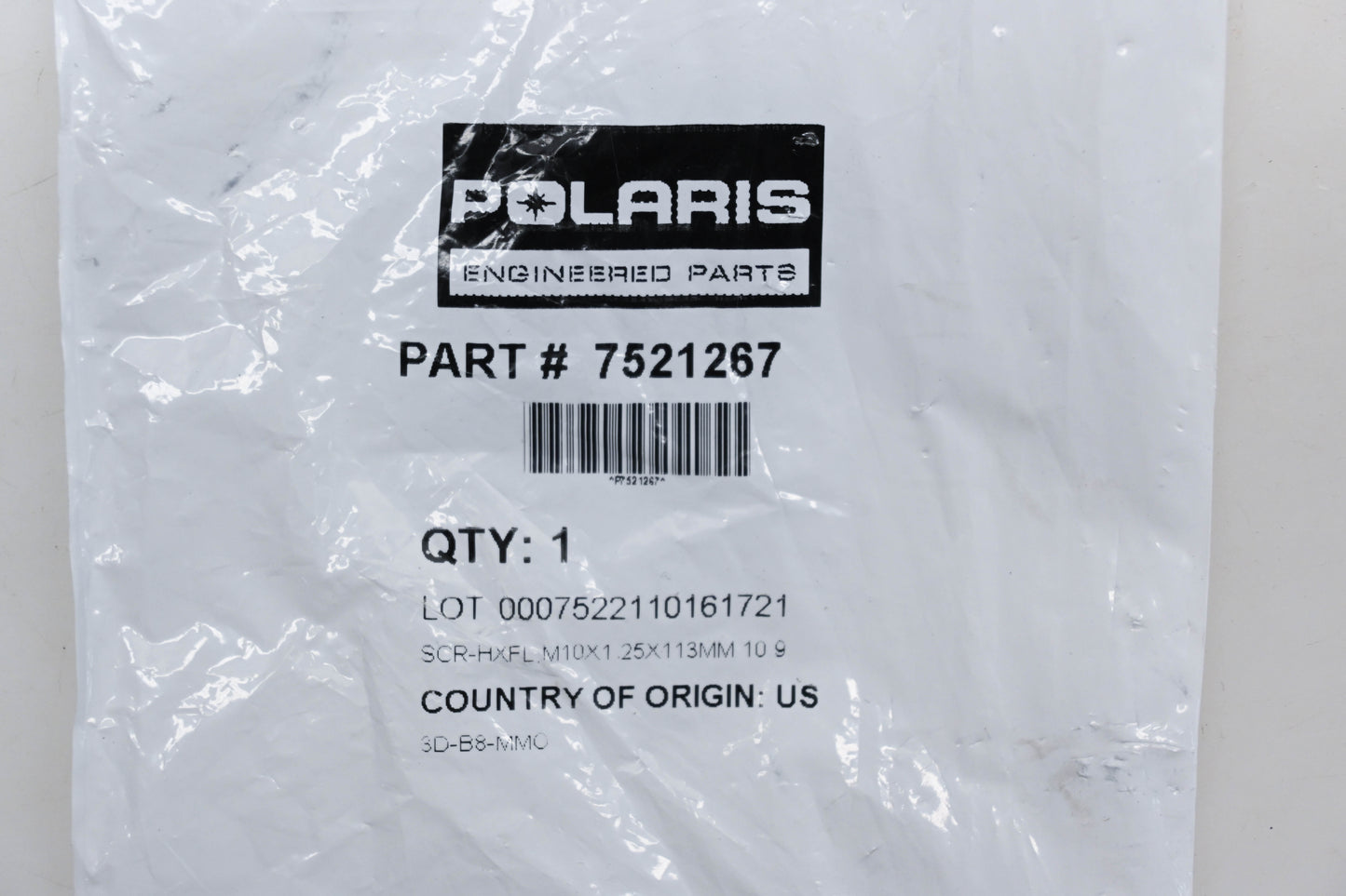 New OEM Polaris 7521267 Bolt NOS