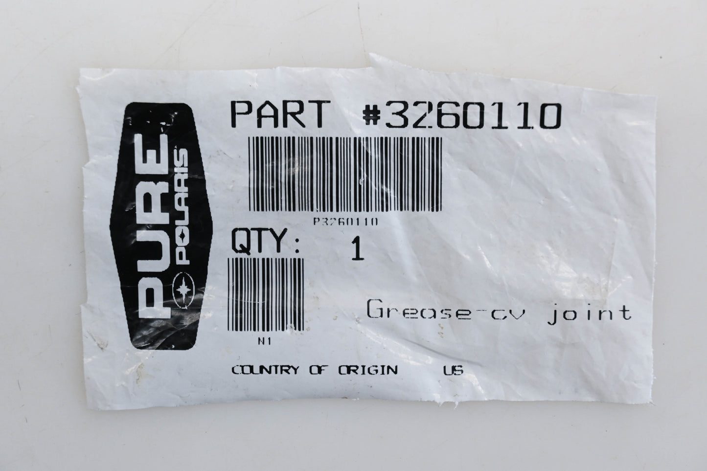 New OEM Polaris 3260110 CV-Joint Grease NOS