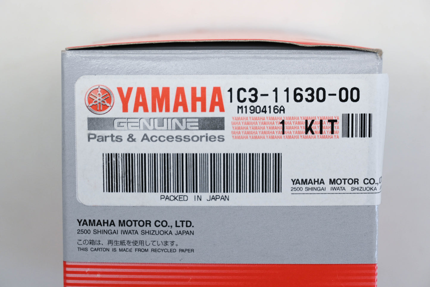 New OEM Yamaha 1C3-11630-00-00 Piston Kit NOS