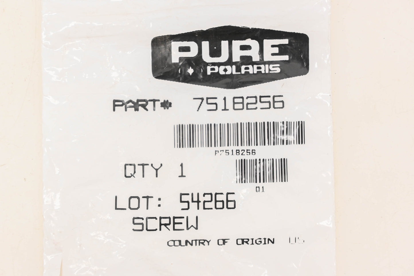 New OEM Polaris 7518256 Screws Qty 2 NOS