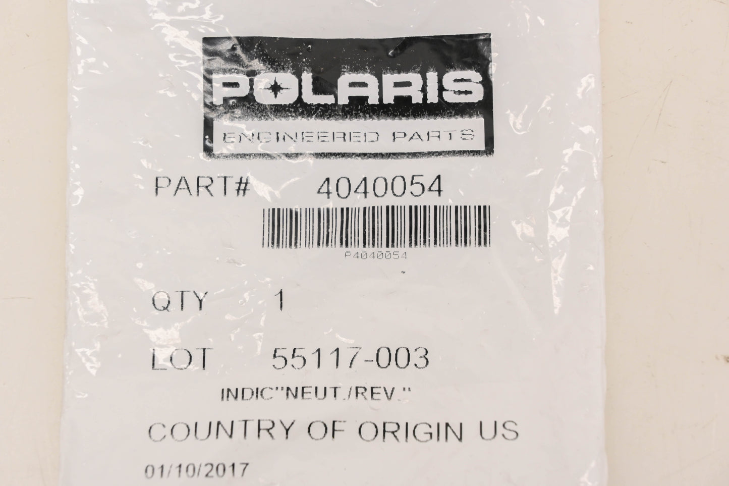 New OEM Polaris 4040054 Neutral Reverse Indicator Light NOS