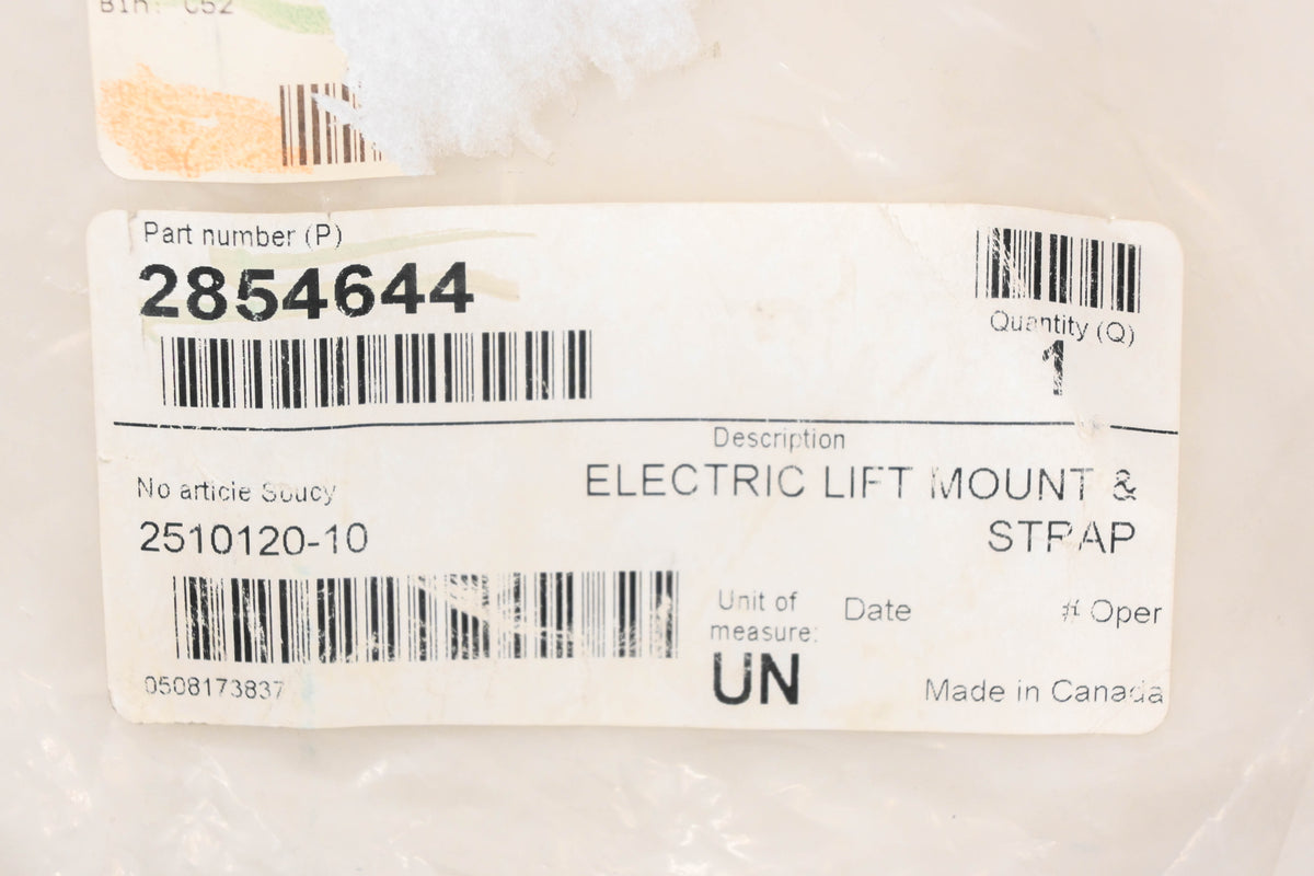 New OEM Polaris 2854644 Electric Plow Lift Mount & Strap Kit NOS