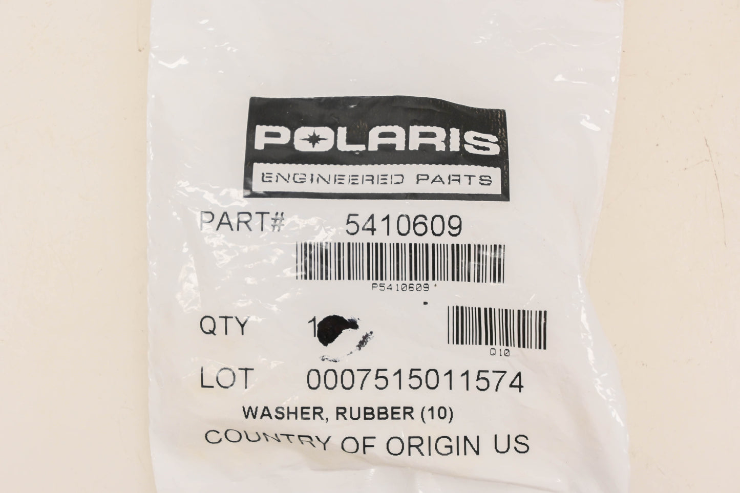 New OEM Polaris 5410609 Rubber Washers Qty 3 NOS