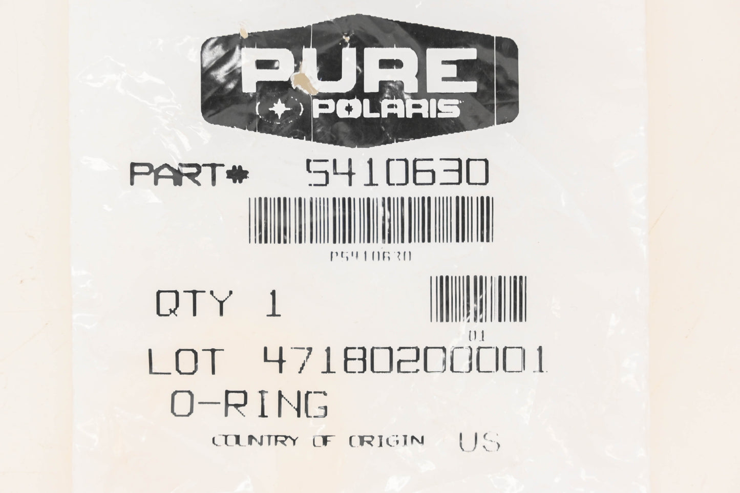 New OEM Polaris 5410630 O-Rings Qty 3 NOS