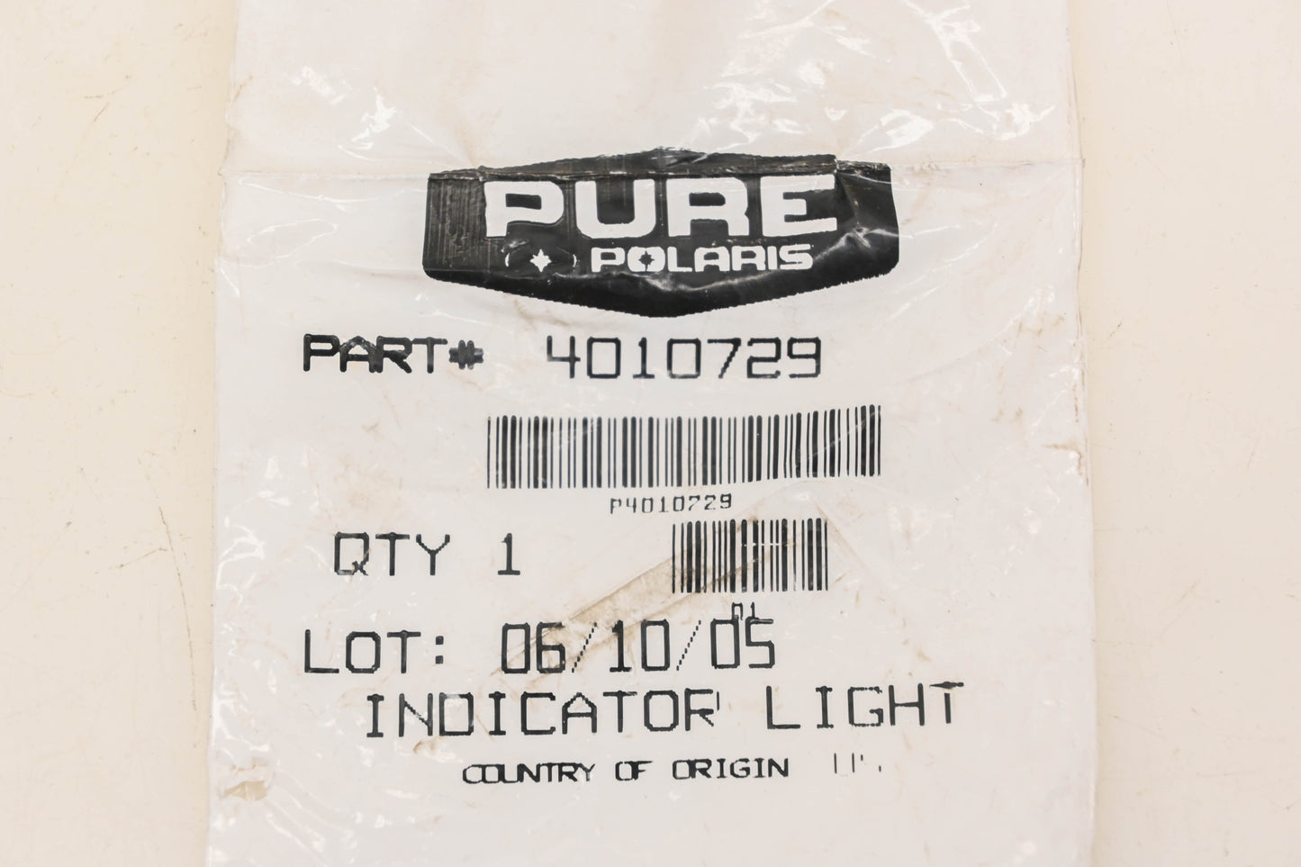 New OEM Polaris 4010729 Neutral Light Indicator NOS