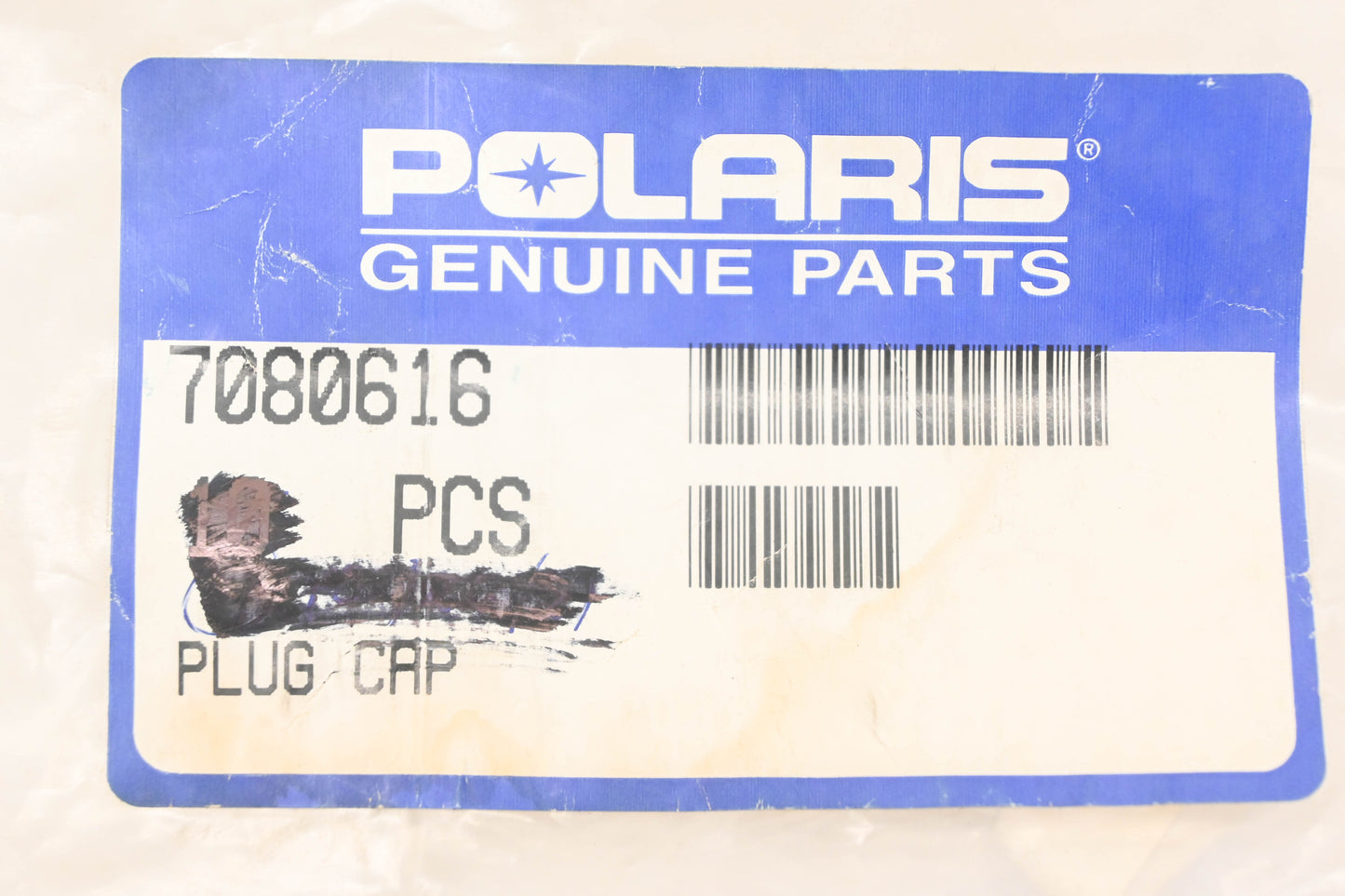 New OEM Polaris 7080616 Black Plug Cap NOS