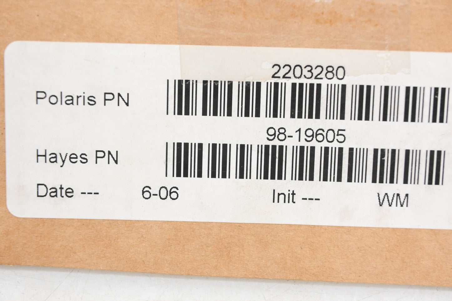 New OEM Polaris 2203280 Front Brake Master Cylinder Handlebar Assembly NOS