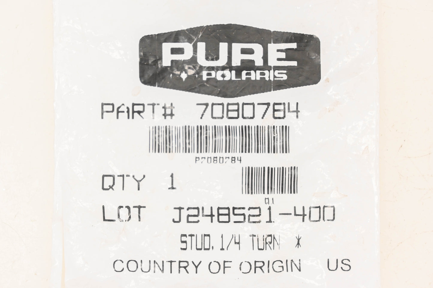 New OEM Polaris 7080784 1/4-Turn Stud NOS