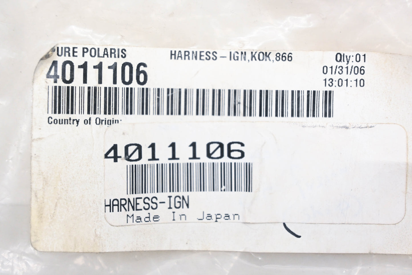 New OEM Polaris 4011106 Ignition Wire Harness NOS