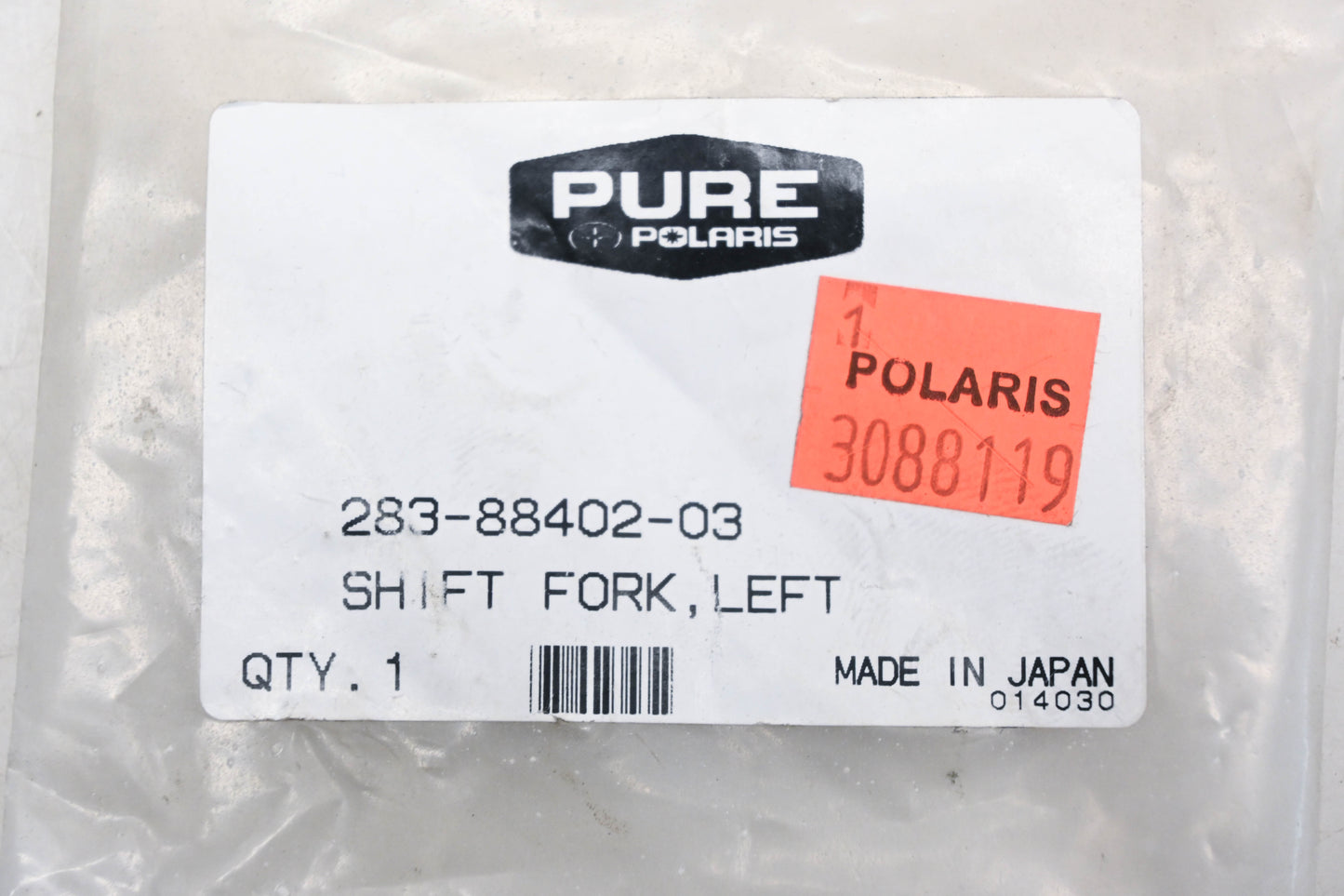 New OEM Polaris 3088119, 283-88402-03 Left Shift Fork NOS