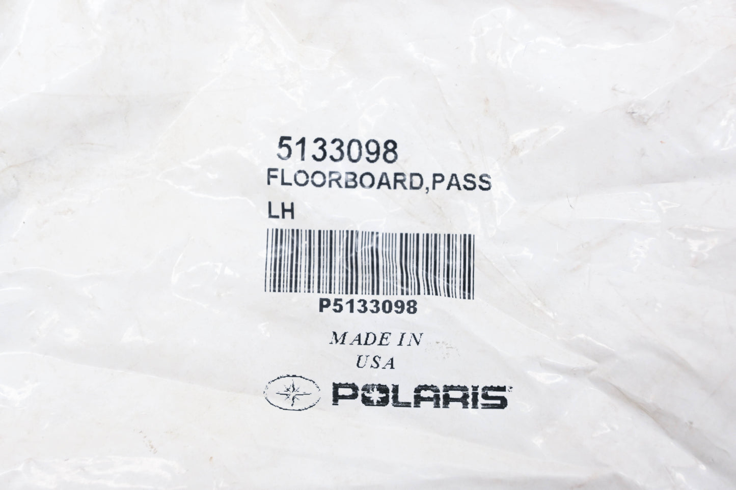 New OEM Polaris 5133098 Lefthand Passenger Floorboard NOS