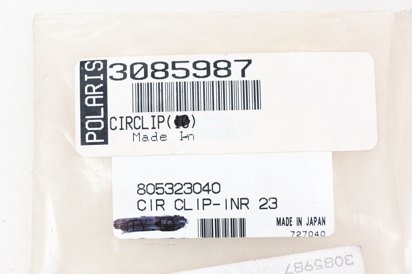 New OEM Polaris 3085987 Circlips Qty 2 NOS