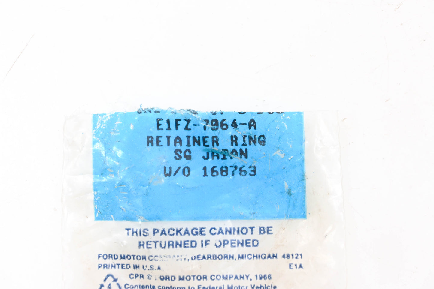 New OEM Ford E1FZ-7064-A Retaining Rings Qty 3 NOS