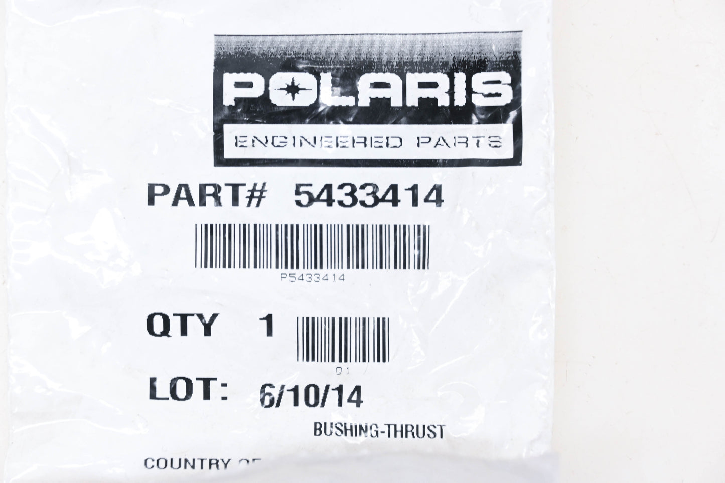 New OEM Polaris 5433414 Thrust Bushing NOS