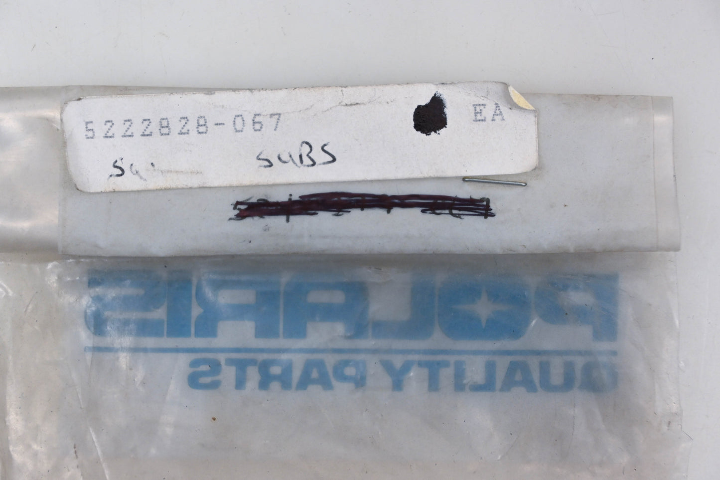 New OEM Polaris 5222828-067 Gloss Black Recoil Rope Guide Bracket NOS