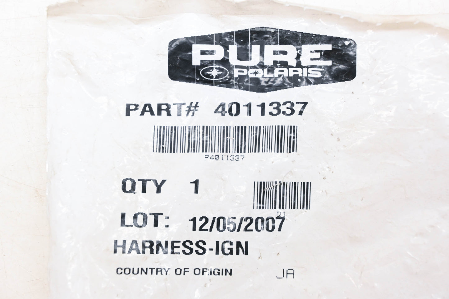 New OEM Polaris 4011337 Ignition Injector harness NOS