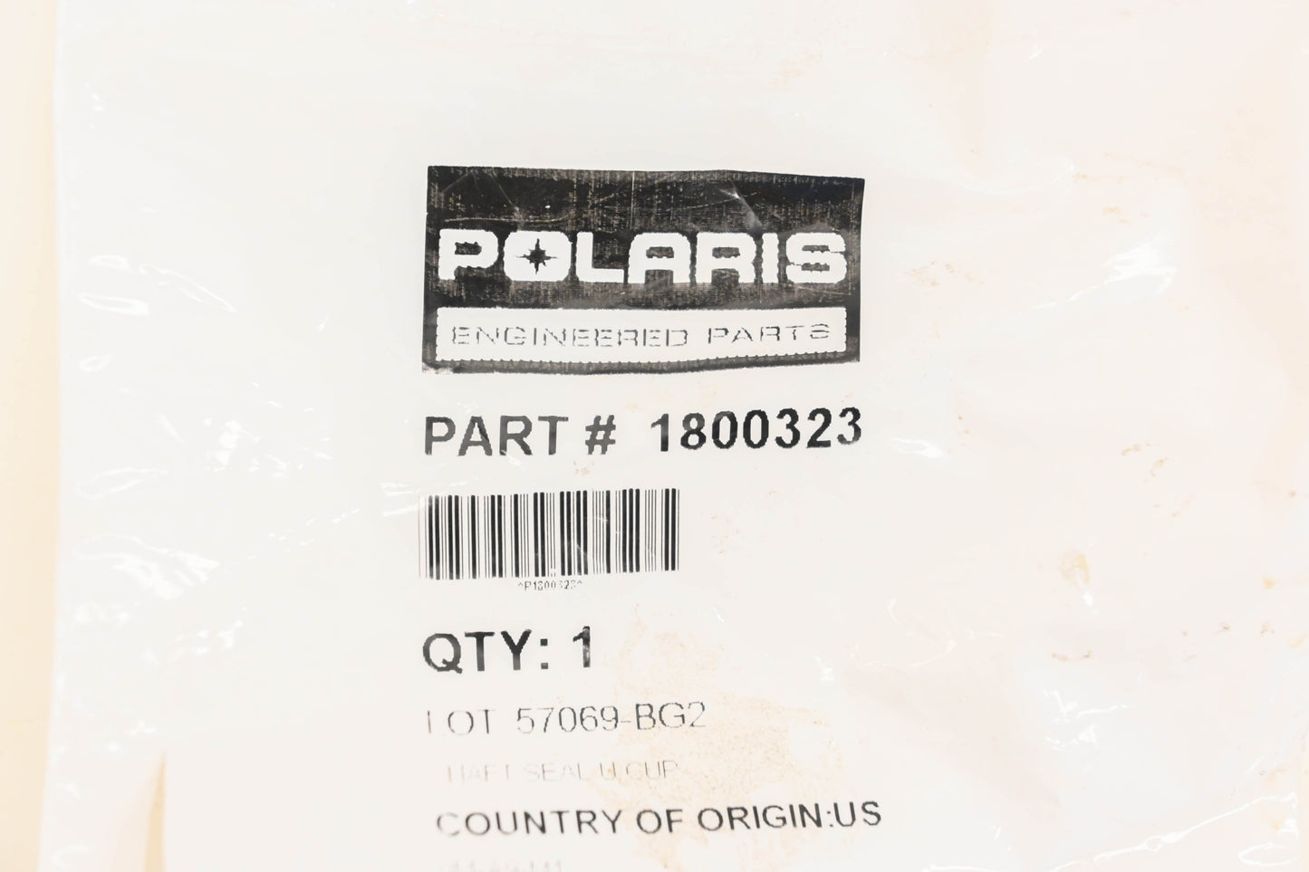 New OEM Polaris 1800323 U-Cup Seal NOS
