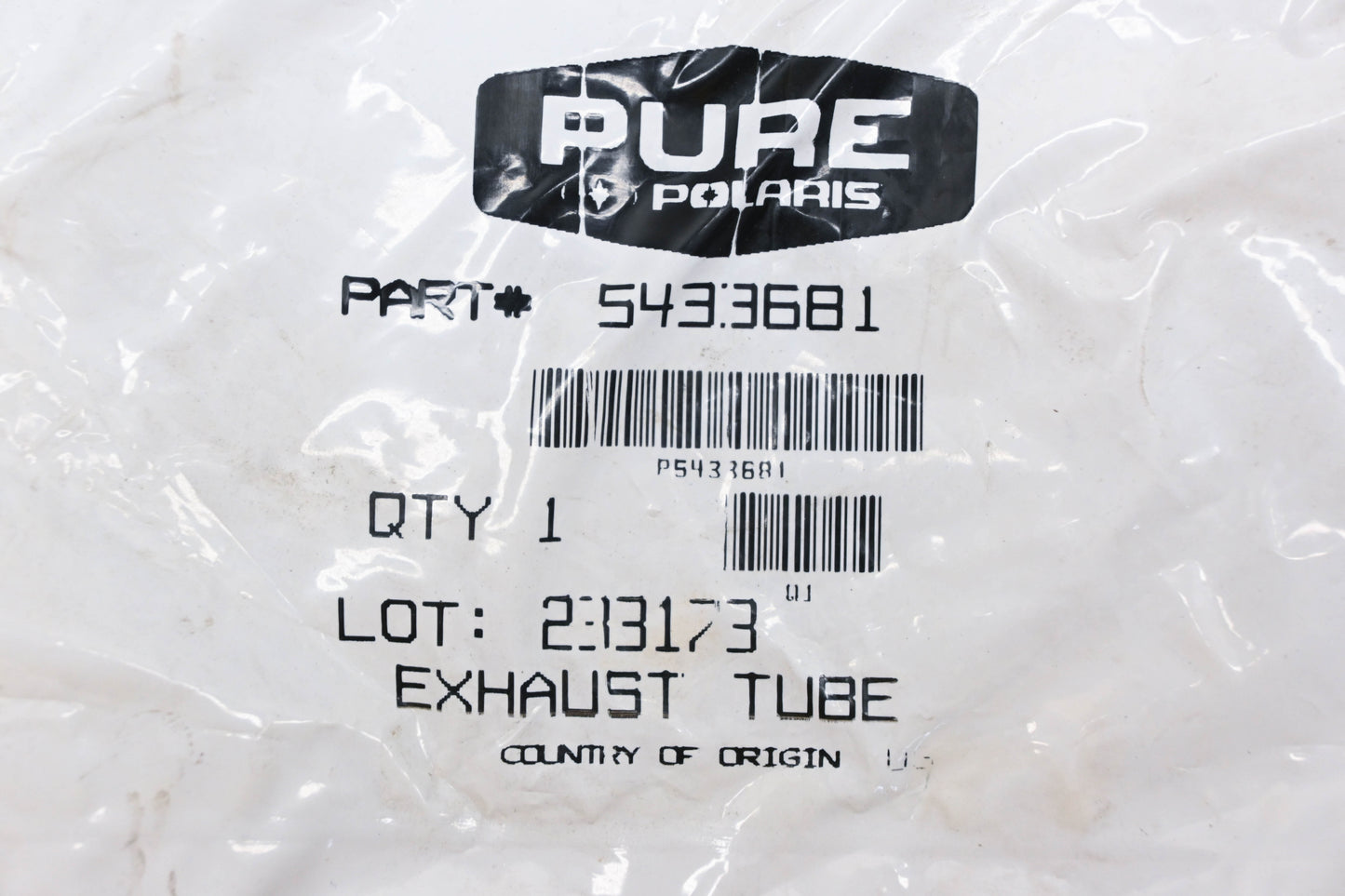 New OEM Polaris 5433681 Battery Exhaust Vent Tube NOS
