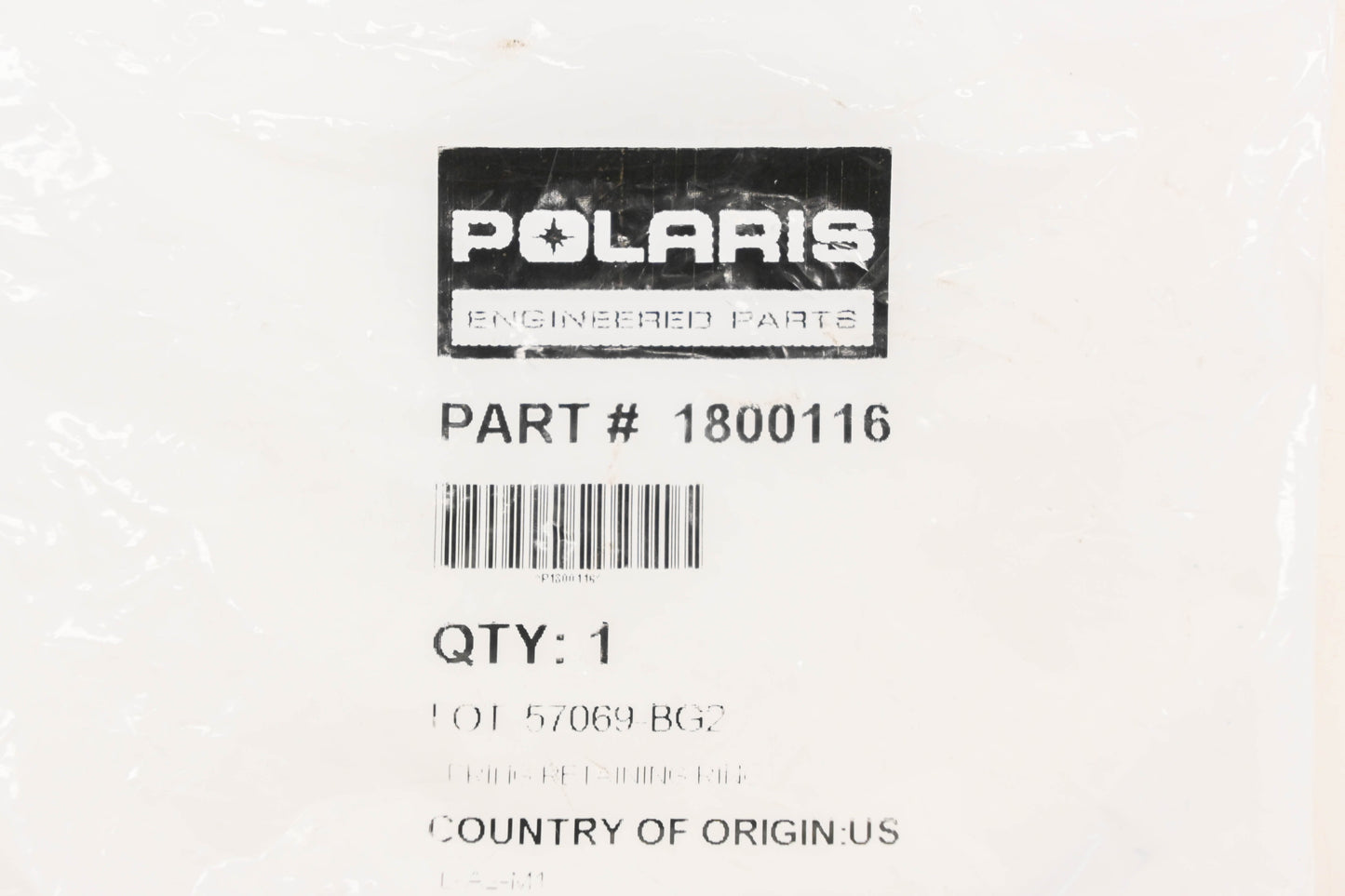 New OEM Polaris 1800116 Shock Spring Retainer Clip NOS