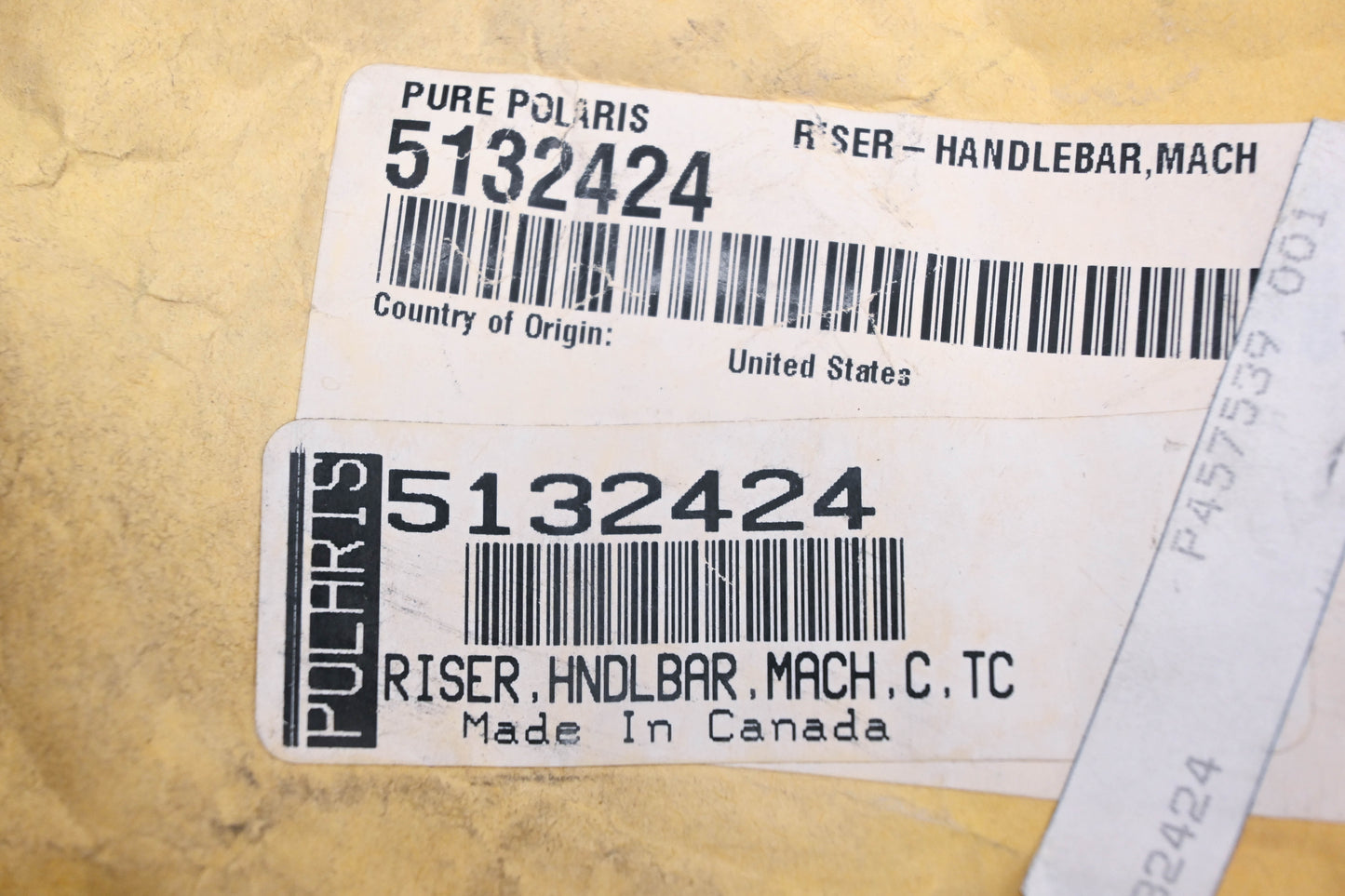 New OEM Polaris 5132424 Handlebar Riser NOS