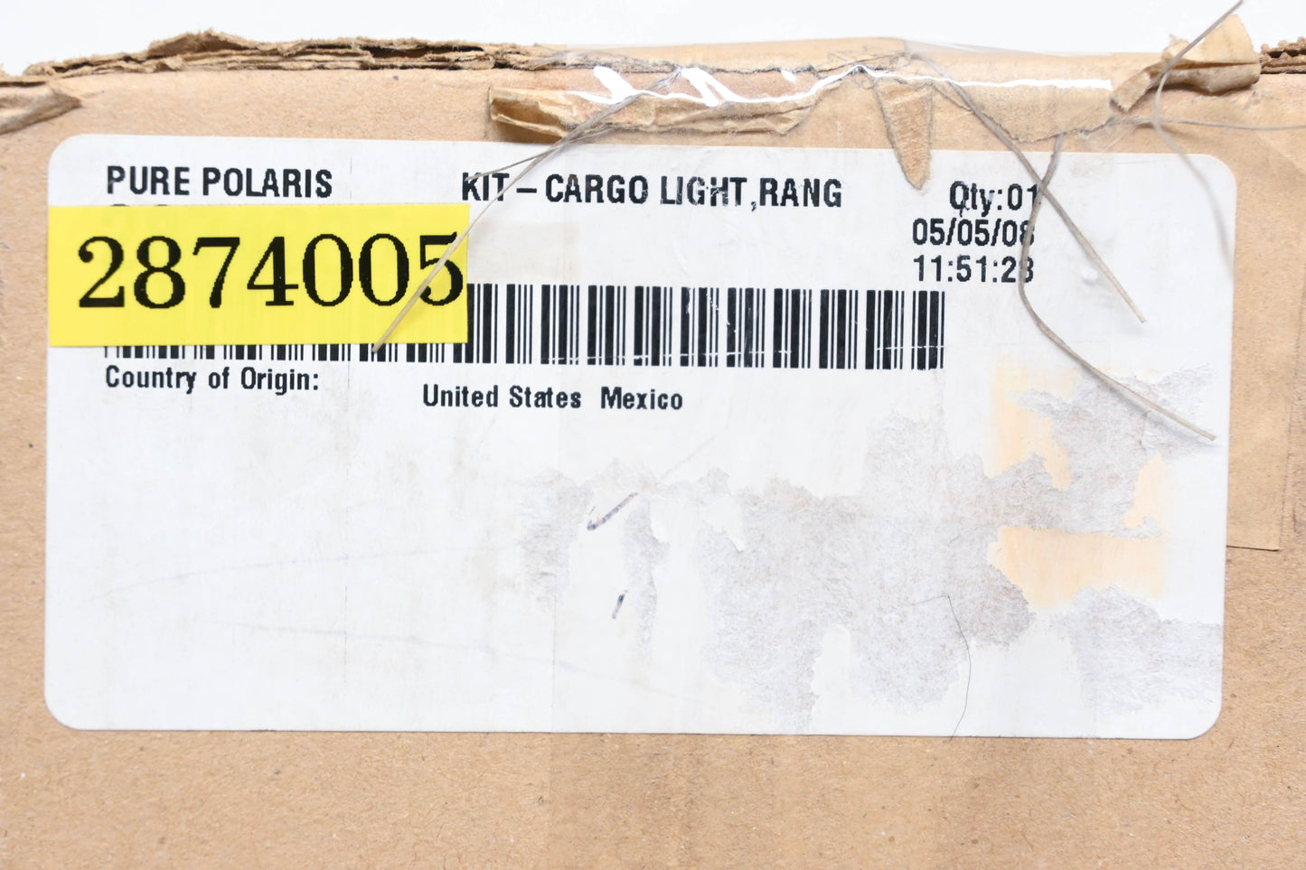 New OEM Polaris 2874005 Ranger Cargo Light Kit NOS