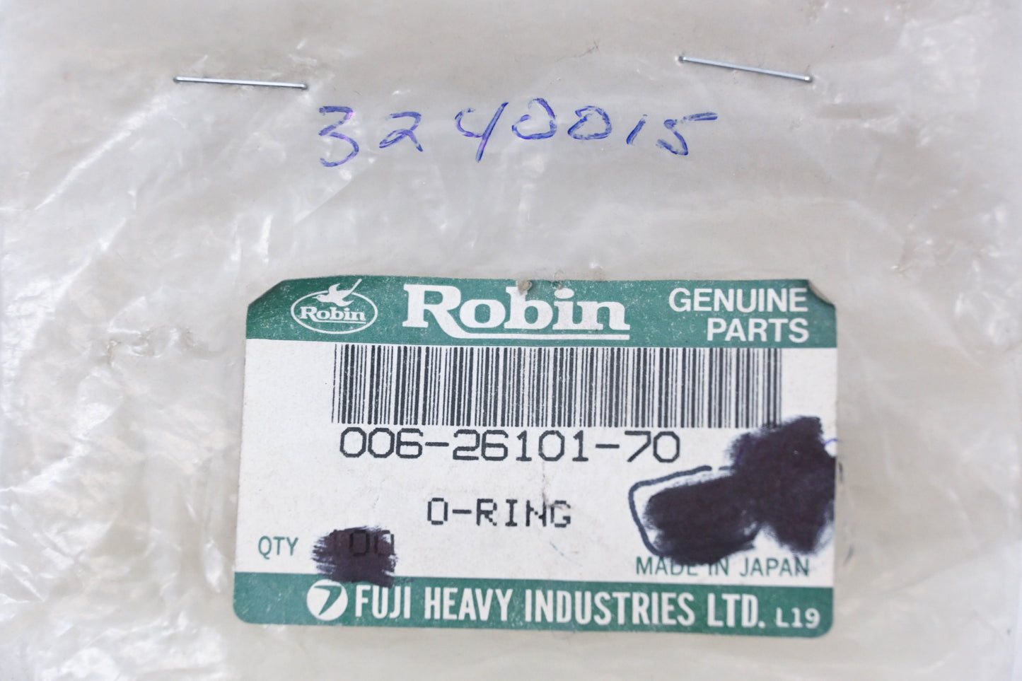 Robin 006-26101-70, 3240015 O-Rings Qty 5 NOS