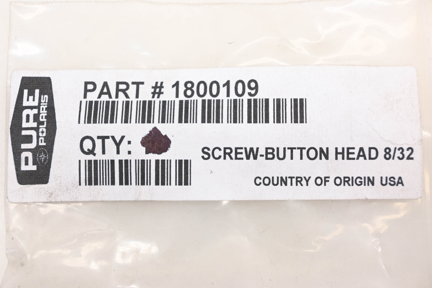 New OEM Polaris 1800109 Socket Button Head 8/32 Screws Qty 5 NOS