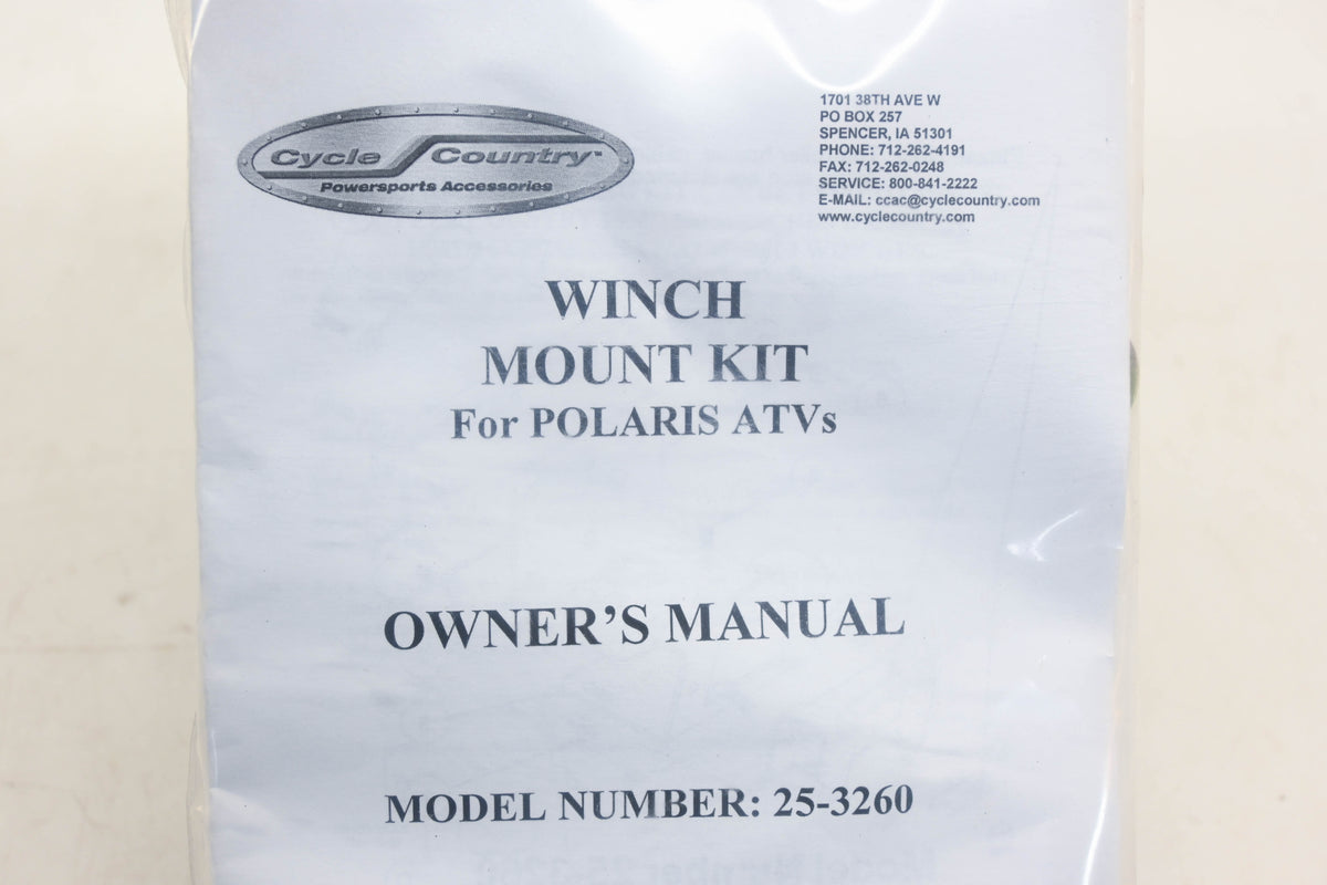 Cycle Country 25-3260 ATV Winch Mount Kit NOS