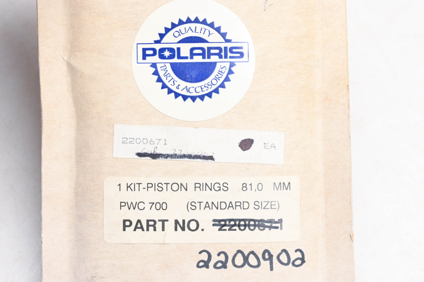 New OEM Polaris 2200671, 2200902 Piston Ring STD Kit NOS