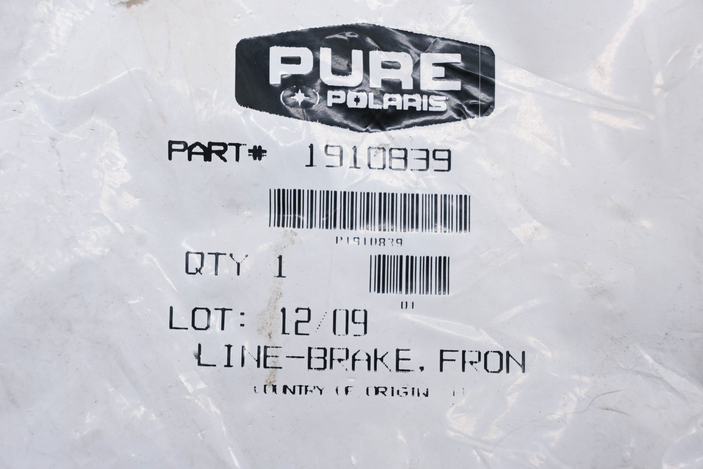 New OEM Polaris 1910839 Front Brake Cable NOS