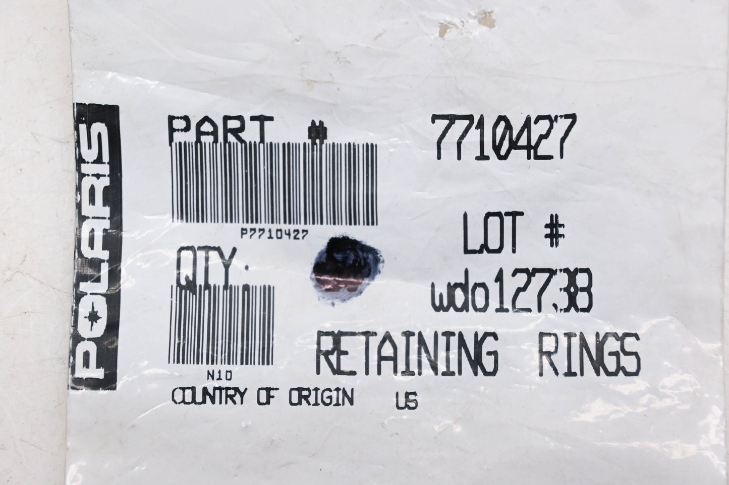 New OEM Polaris 7710427 Retainer E-Rings Qty 5 NOS