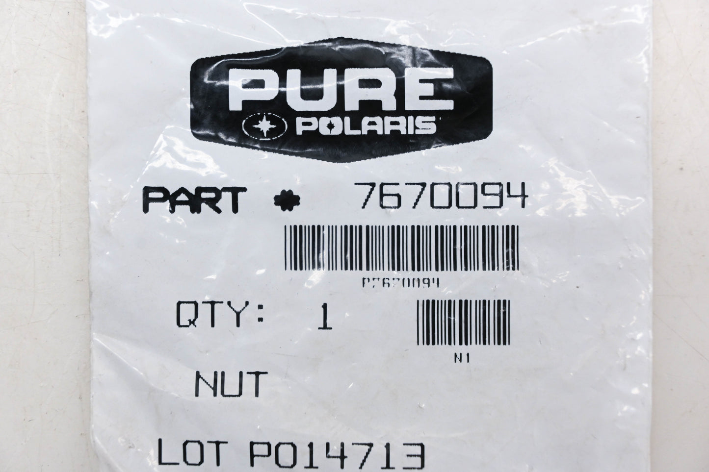 New OEM Polaris 7670094 Speed U-Nuts Qty 2 NOS