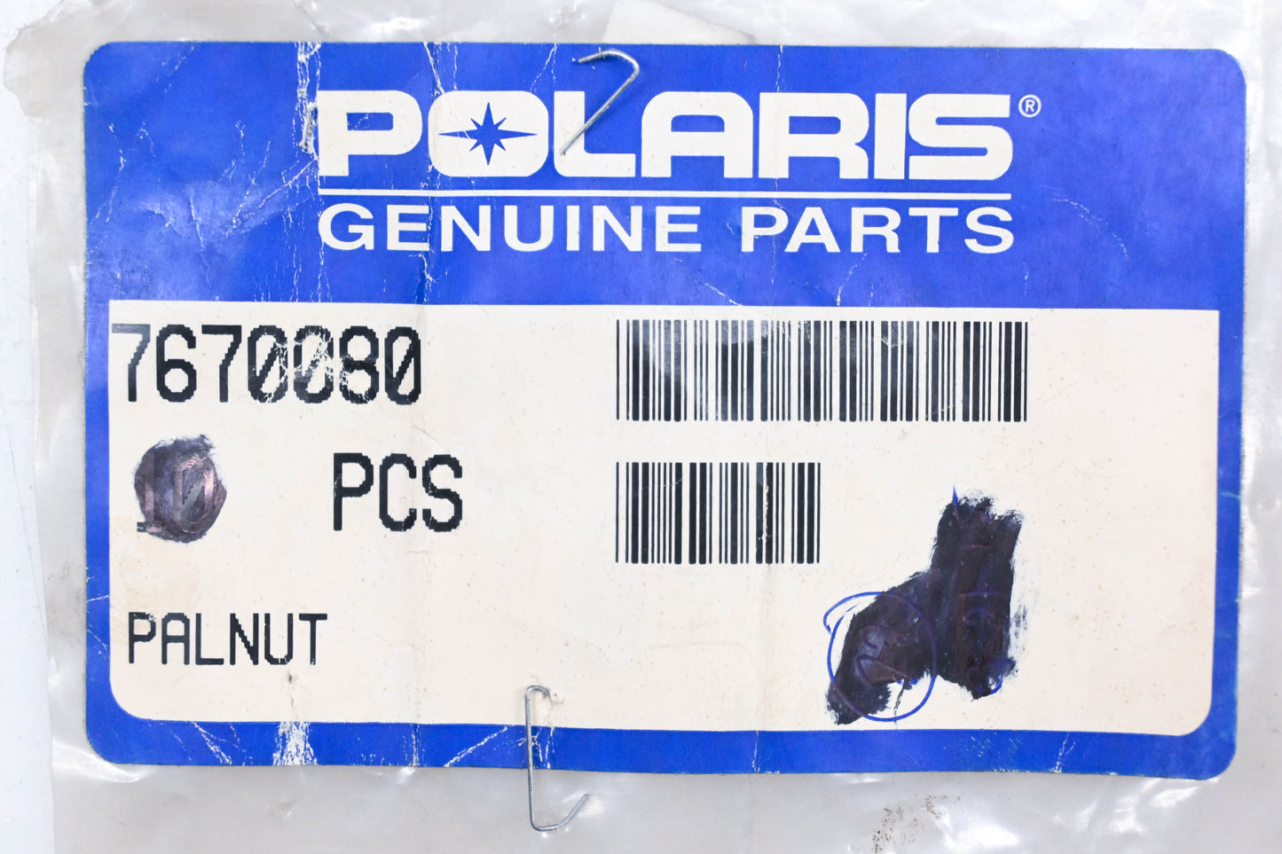 New OEM Polaris 7670080 Palnuts Qty 3 NOS
