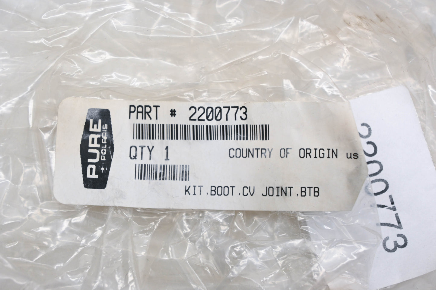 New OEM Polaris 2200773 CV Boot Kit NOS