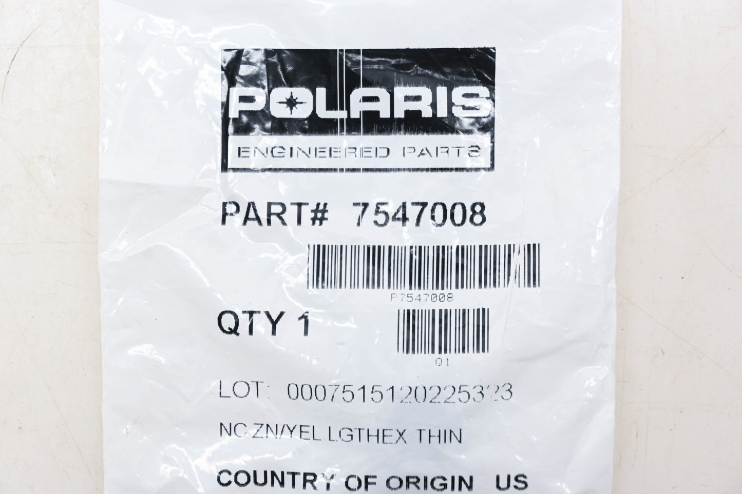 New OEM Polaris 7547008 Flex Nut NOS