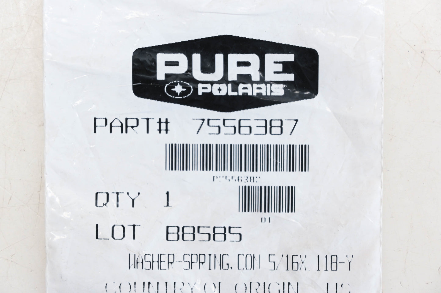New OEM Polaris 7556387 Spring Washer NOS