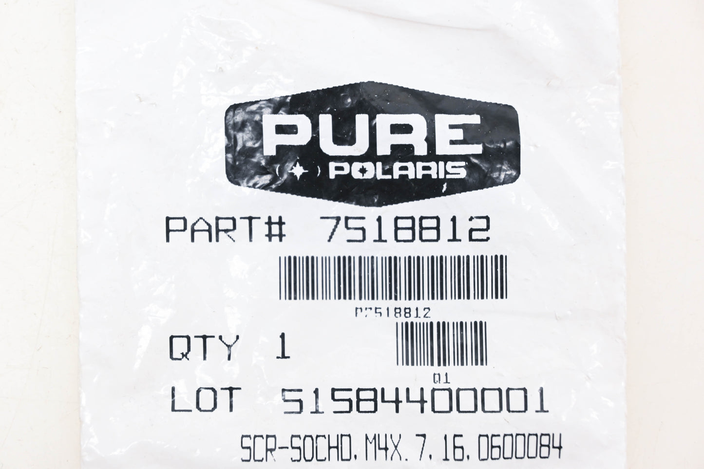 New OEM Polaris 7518812 Socket Head Screw NOS