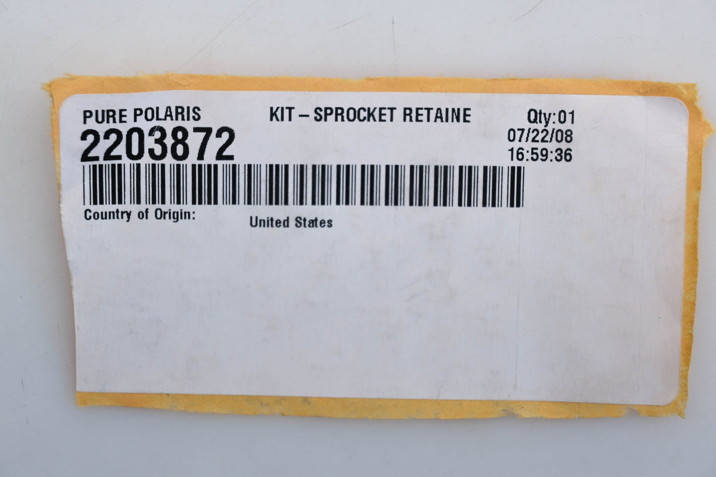 New OEM Polaris 2203872 Sprocket Retainer Kit NOS