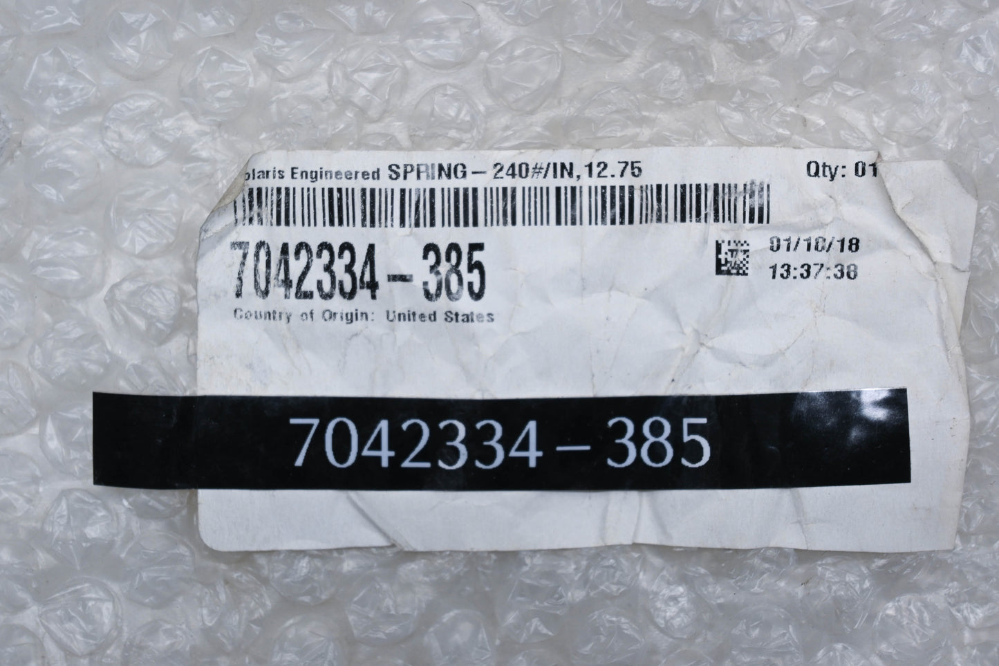 New OEM Polaris 7042334-385 Cloud Silver Spring NOS