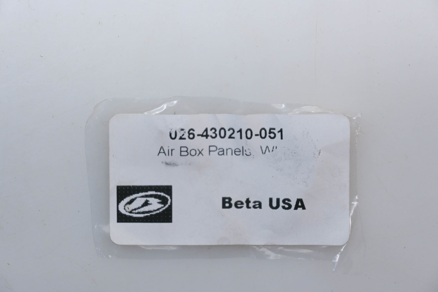 Beta 026-430210-051, 031.43.032.10, 031.43.031.10 White Air Box Panel Kit NOS