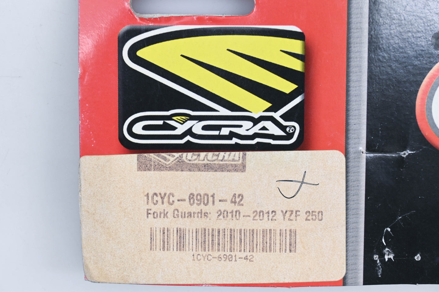 Cycra 1CYC-6901-42 White 2010-2012 YZF 250 Fork Slider Protector Kit NOS
