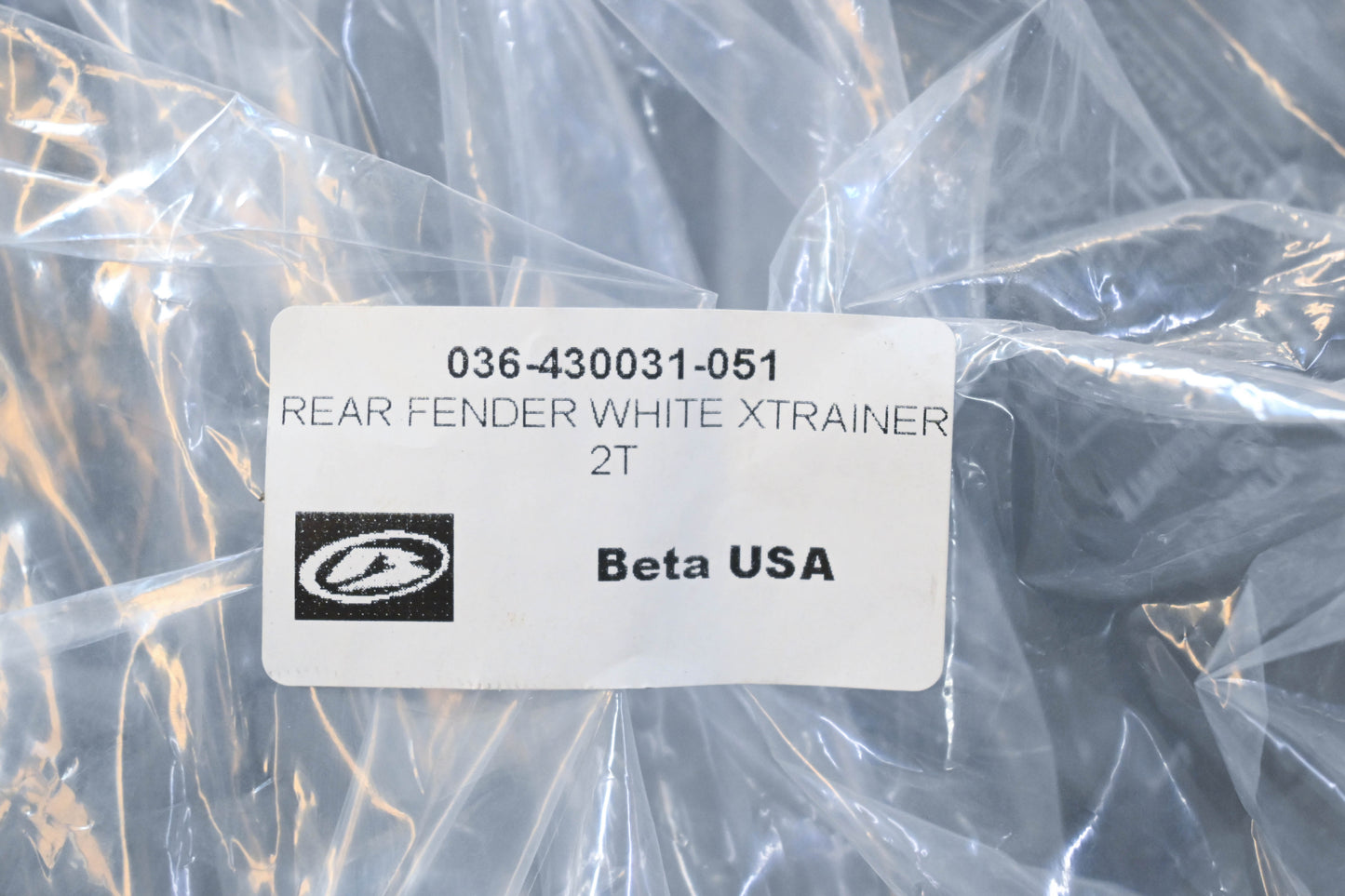Beta 036-430031-051, 036.43.003.10.51 White Rear Fender NOS