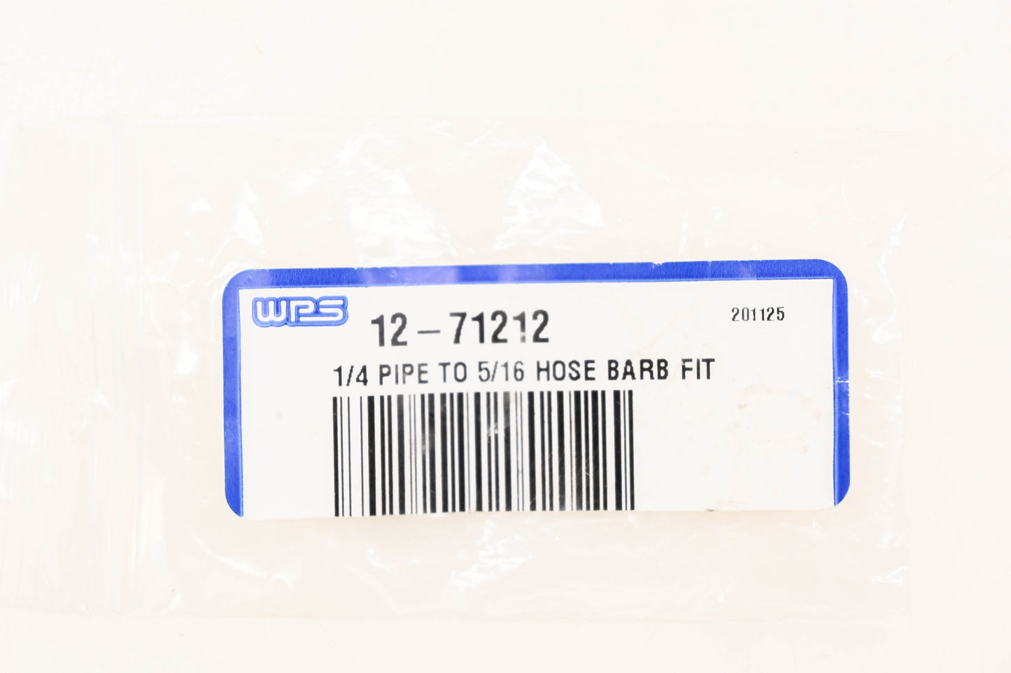 WPS 12-71212 1/4" Pipe to 5/16" Hose Barb Fitting NOS