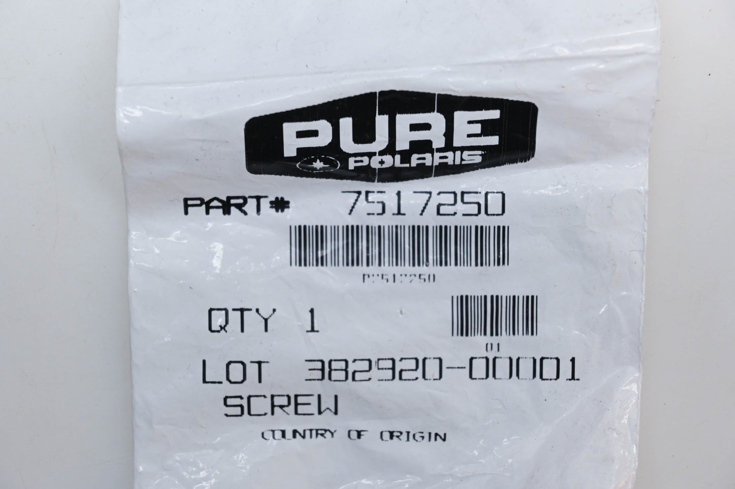 New OEM Polaris 7517250 Screws NOS